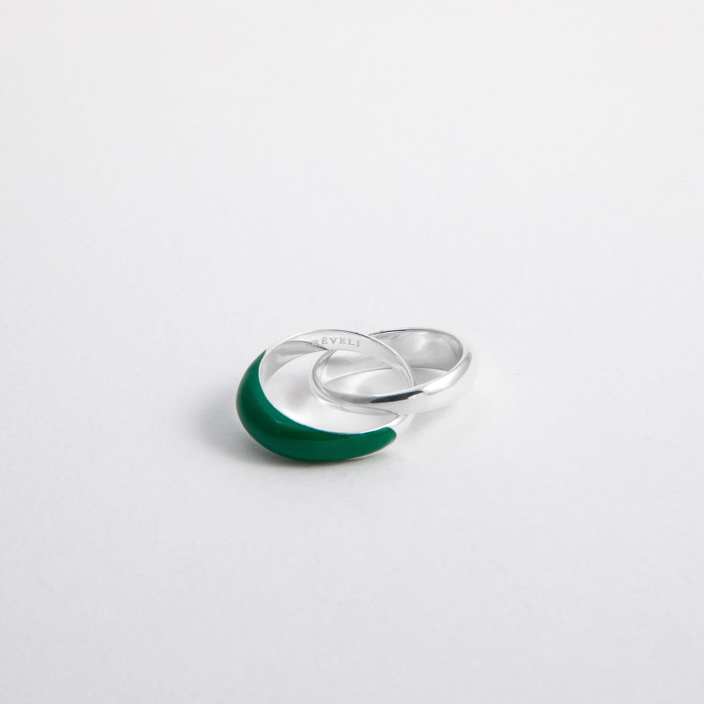 GREEN GRASS ETCH DUO RING