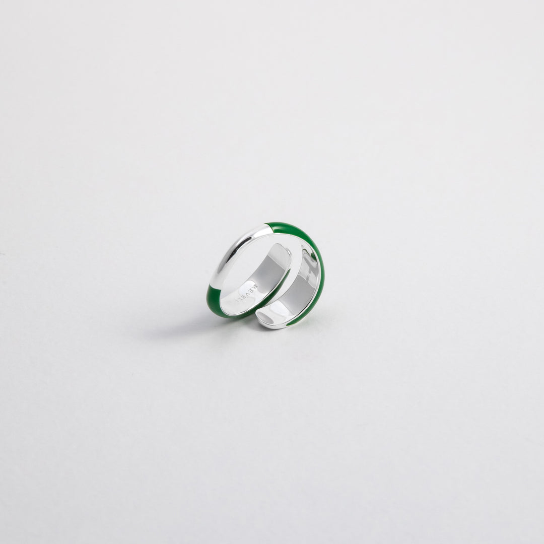 Anello Etch Wrap Grass Con Cristalli