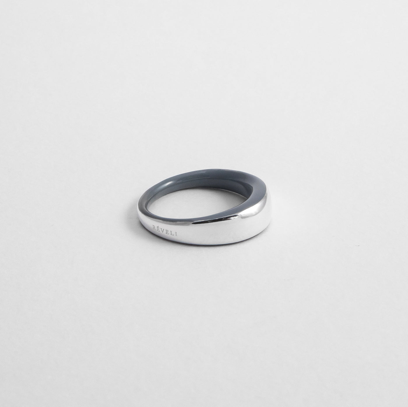 GREY ETCH DOME RING