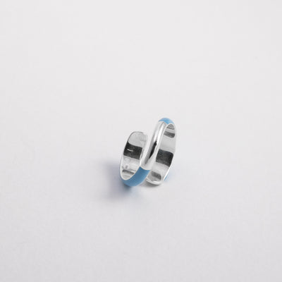 Anello Etch Wrap Azzurro Con Cristalli