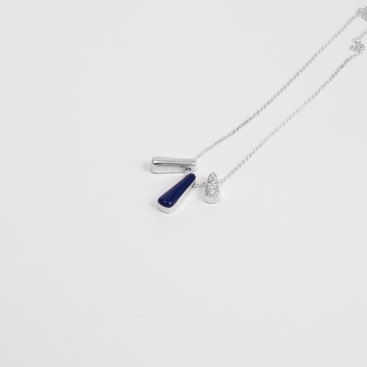 Collana Etch Tris Blu