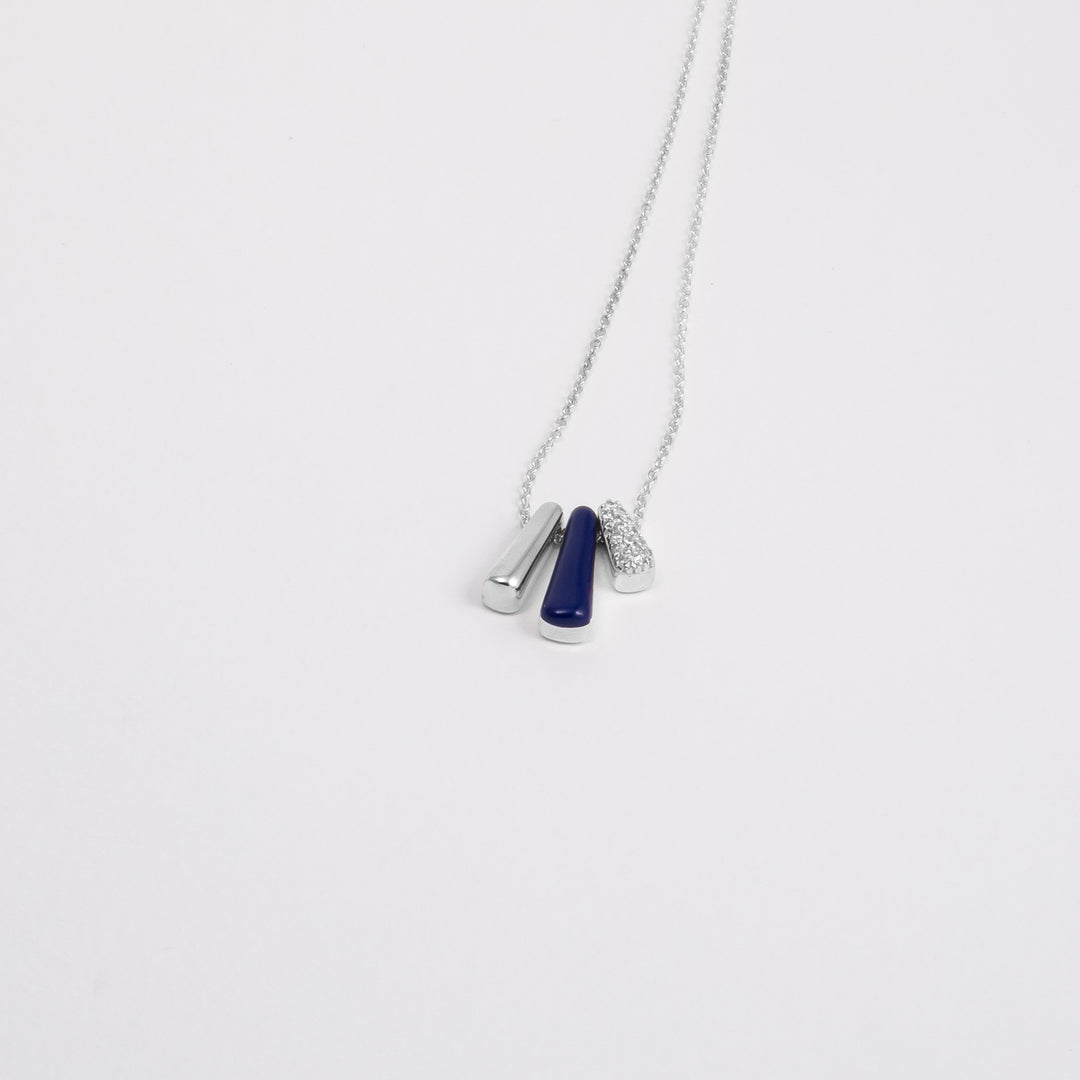 Collana Etch Tris Blu