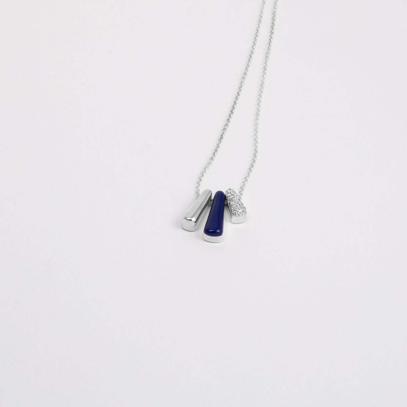 Collana Etch Tris Blu