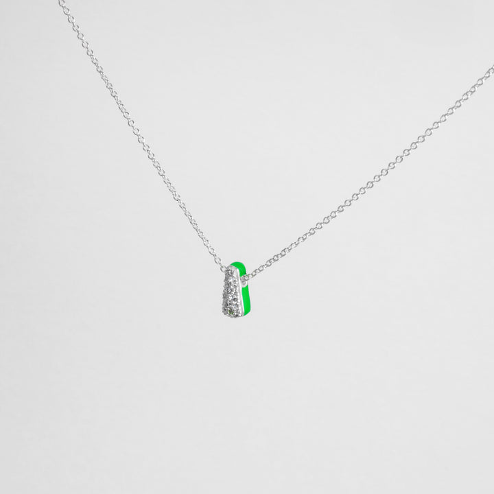 Collana Etch Drop Verde