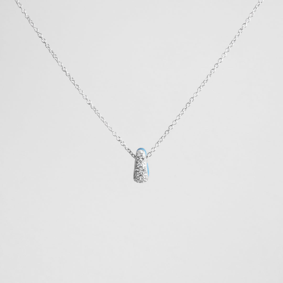 Collana Etch Drop Azzurra