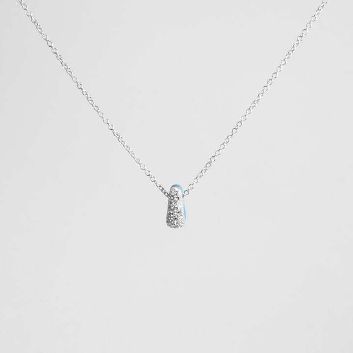 Collana Etch Drop Azzurra