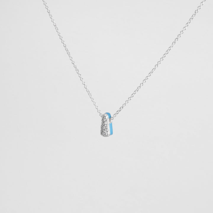 Collana Etch Drop Azzurra