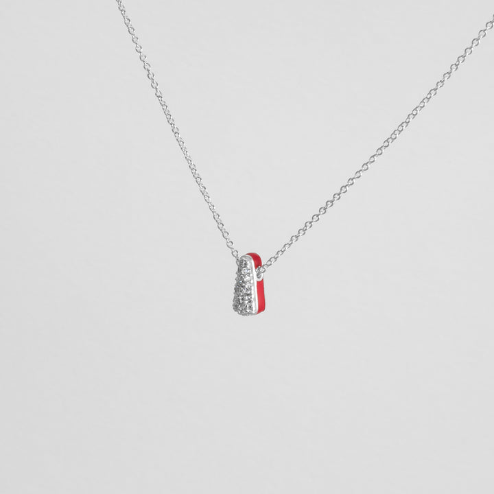 Collana Etch Drop Rossa