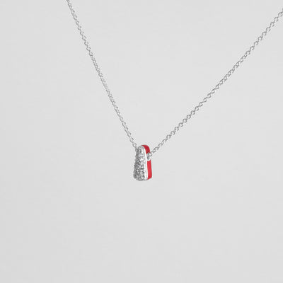 Collana Etch Drop Rossa