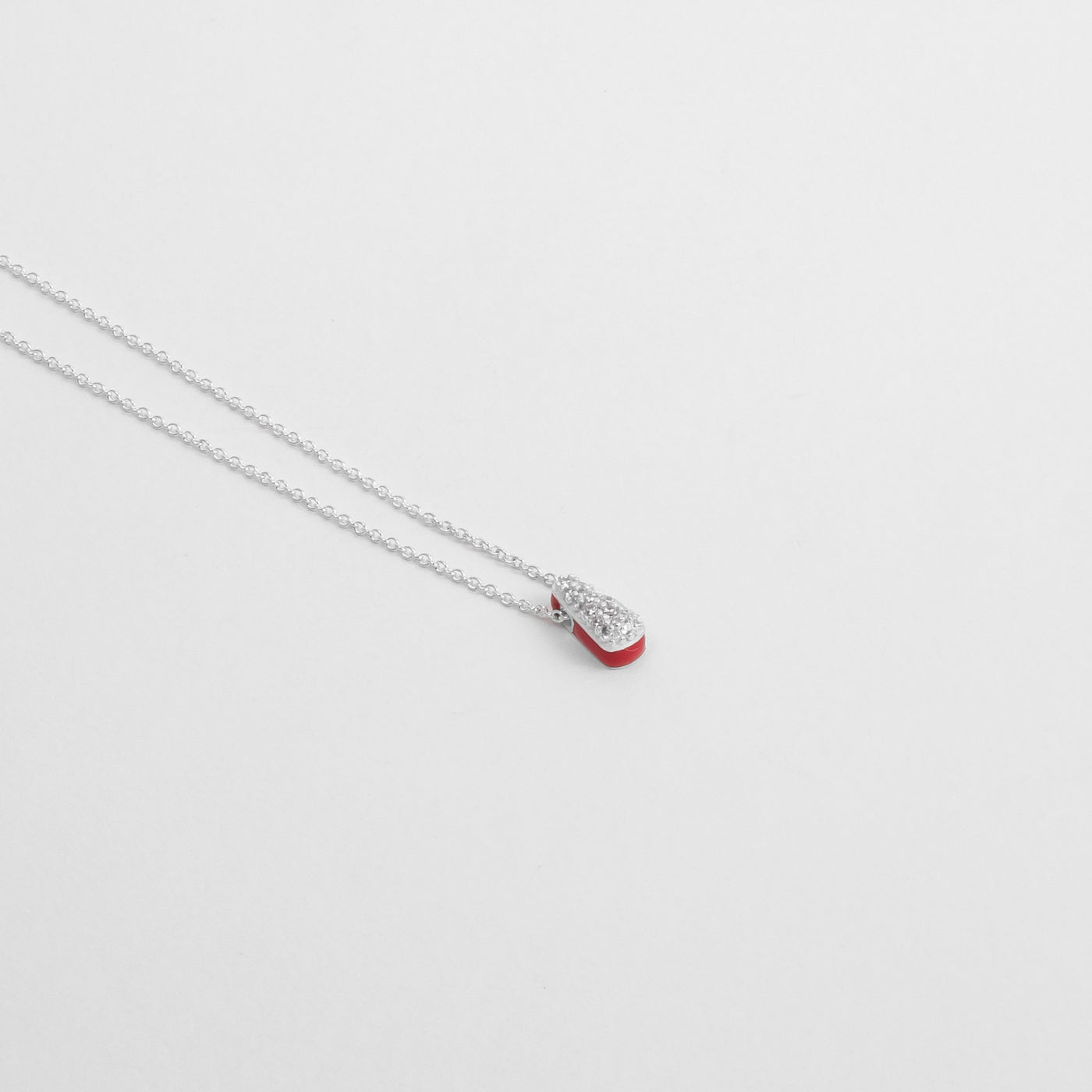 Collana Etch Drop Rossa