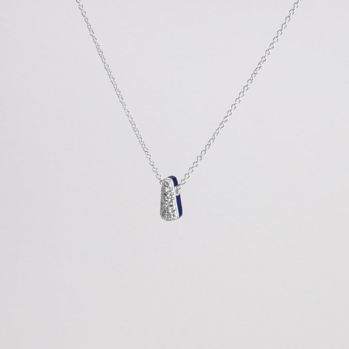 Collana Etch Drop Blu