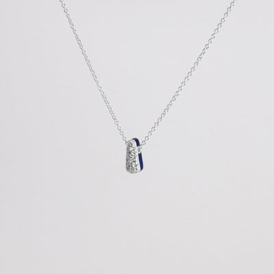 Collana Etch Drop Blu