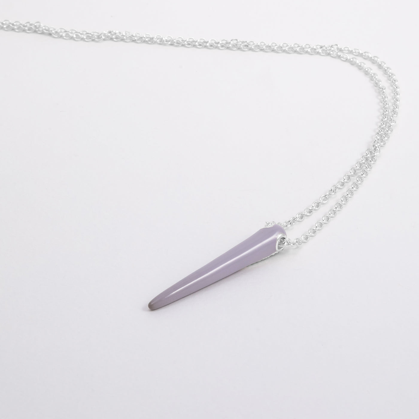 LILAC ETCH LINES NECKLACE WITH PAVÉ