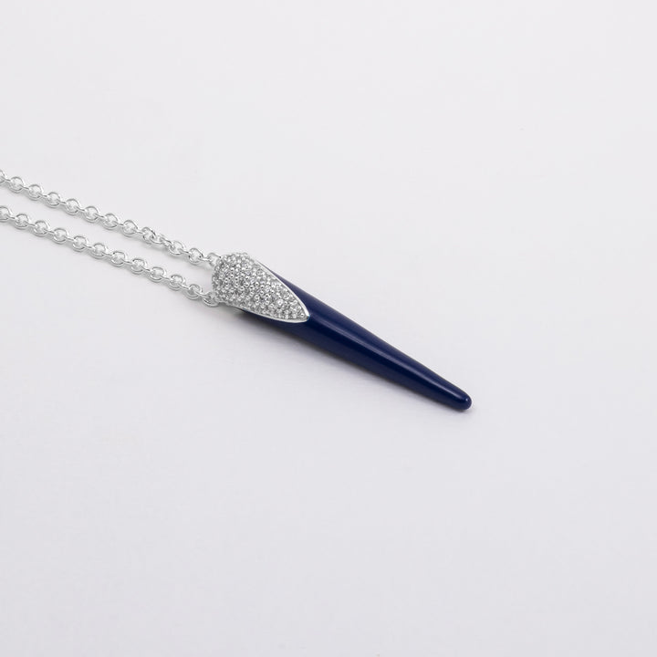 Collana Etch Lines Blu