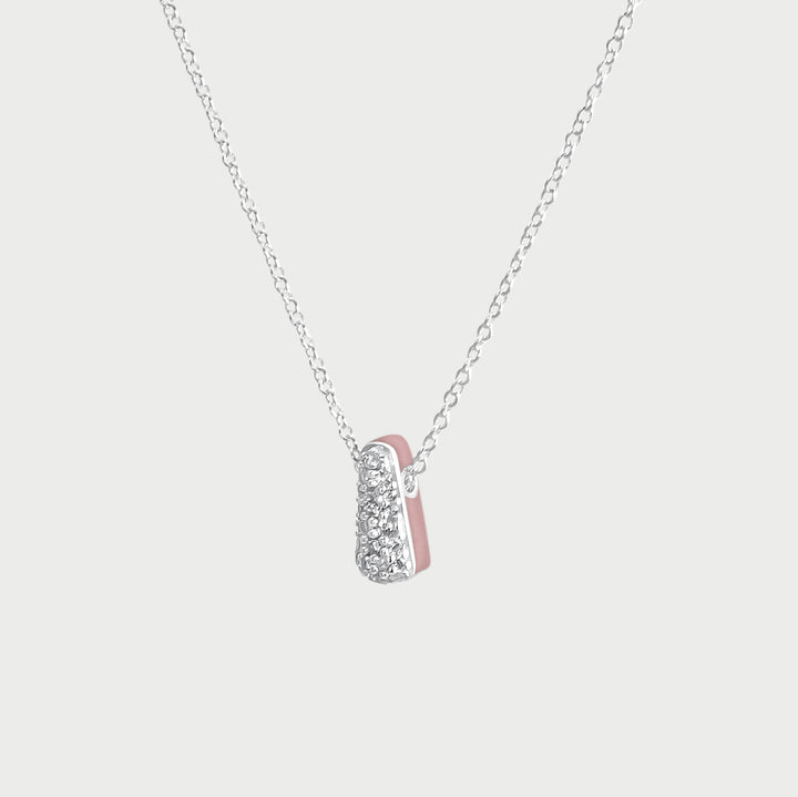 Collana Etch Drop Rosa Antica
