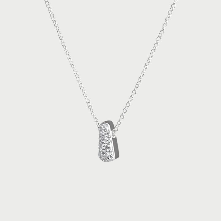 Collana Etch Drop Grigia