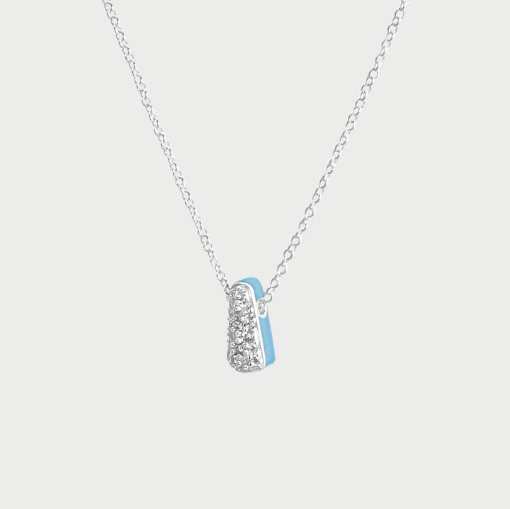 Collana Etch Drop Azzurra