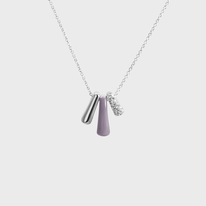 Lilac Etch Flow Necklace 