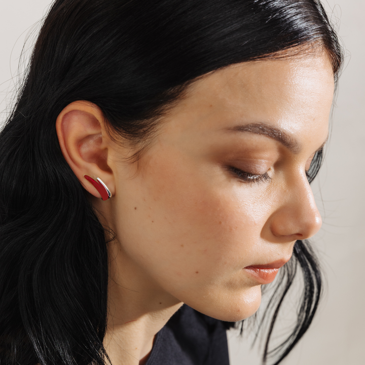 Orecchini Etch Lines Duo Rossi