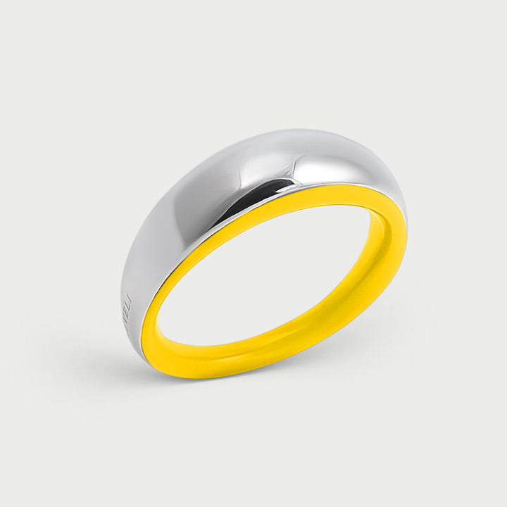Yellow Etch Dome Ring 