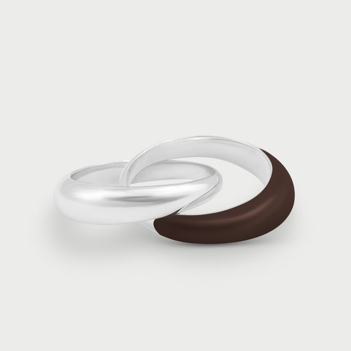 Anello Etch Duo Cacao