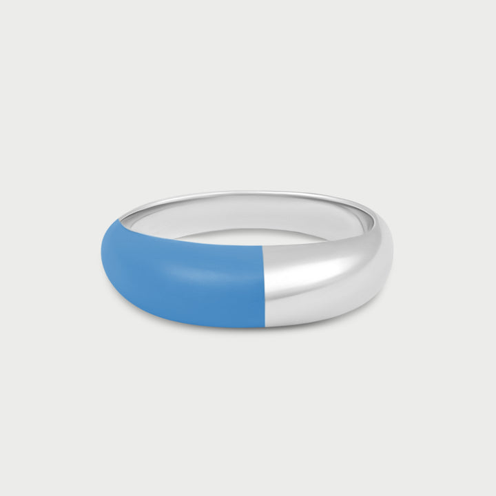 Sky Blue Etch Ring