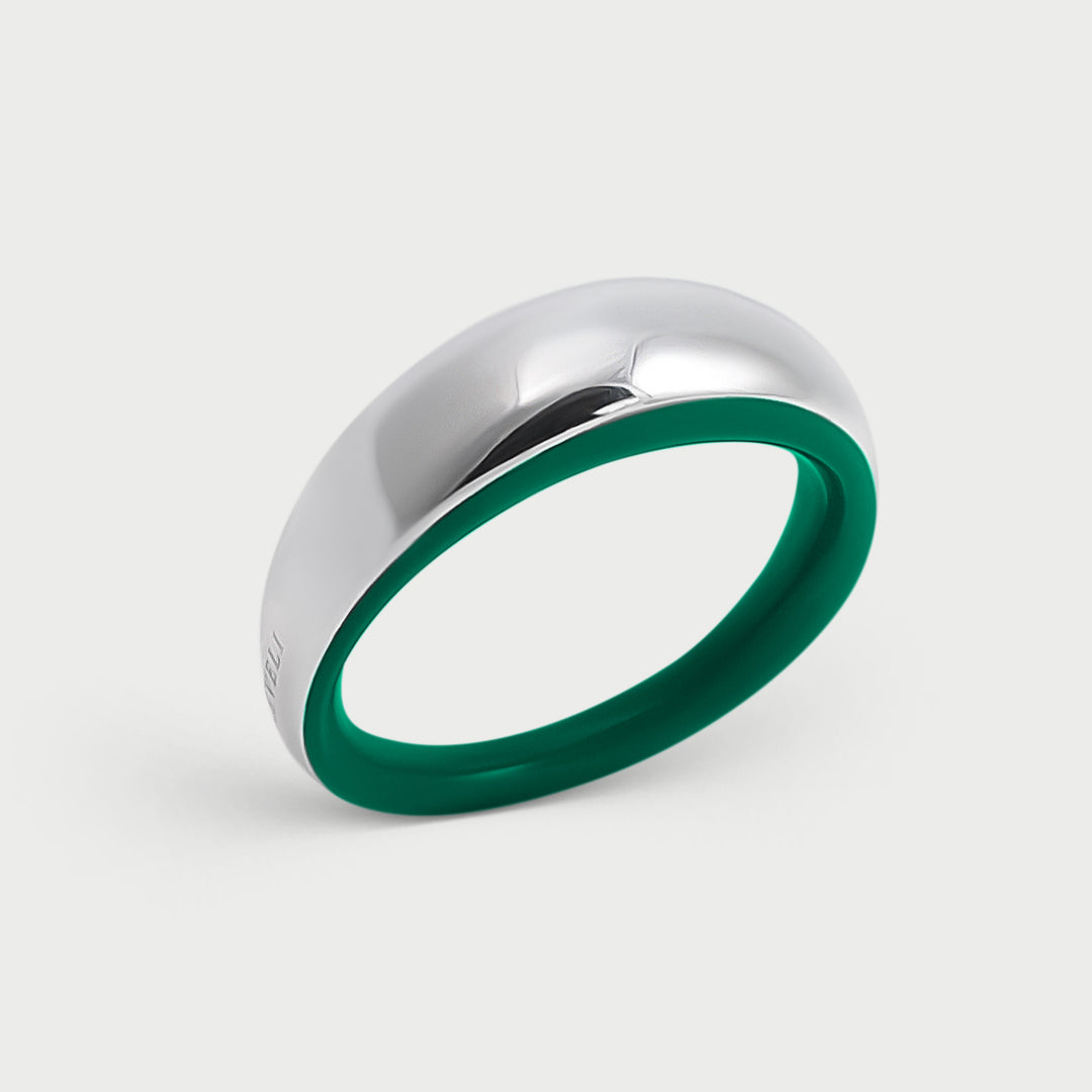 Anello Etch Bombato Fern
