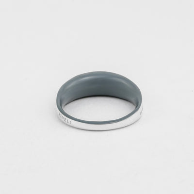 GREY ETCH DOME RING